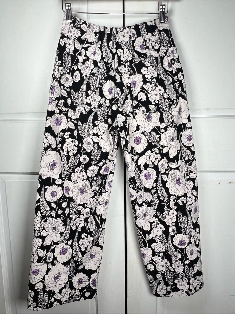 Maeve X Anthropologie The Colette Floral Wide-Leg Crop Size 25P - Picture 4 of 11